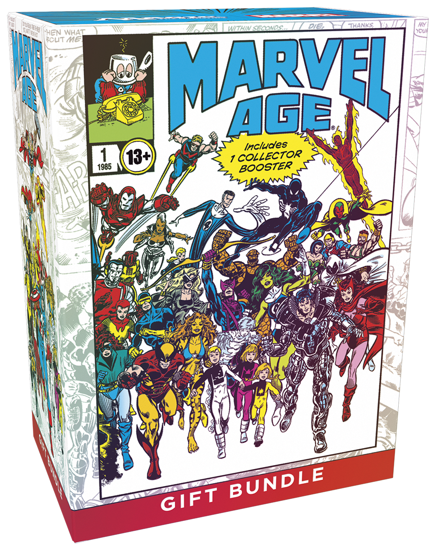 MTG Marvel Super Heroes Gift Bundle box angled side view (English)