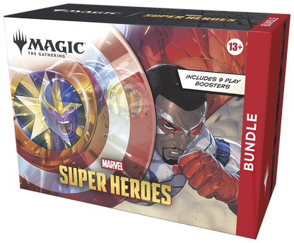 MTG Marvel Super Heroes Bundle box side angled view (English)
