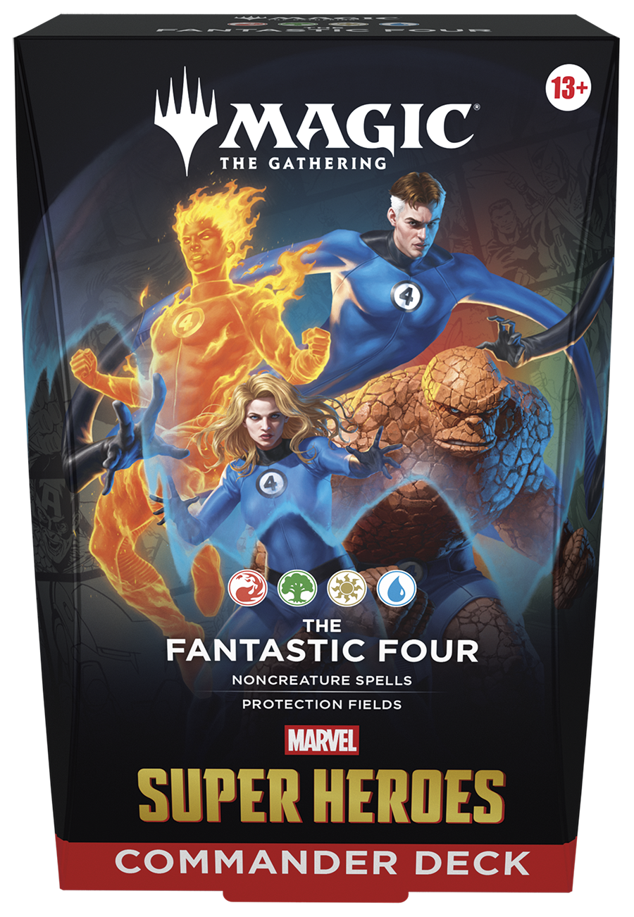 MTG Marvel Super Heroes Commander Deck The Fantastic Four box front view (English)