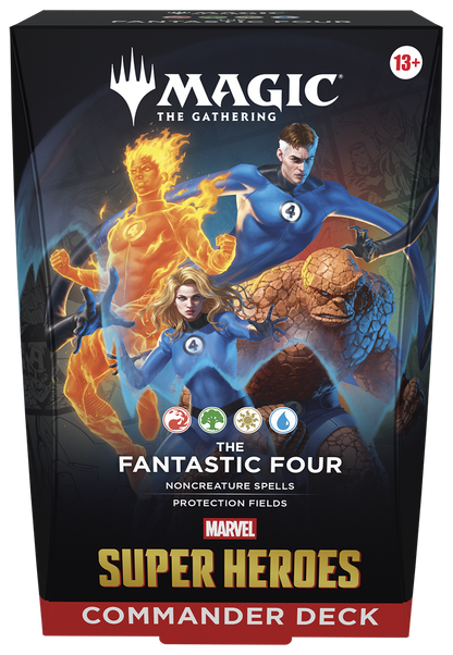 MTG Marvel Super Heroes Commander Deck The Fantastic Four box front view (English)